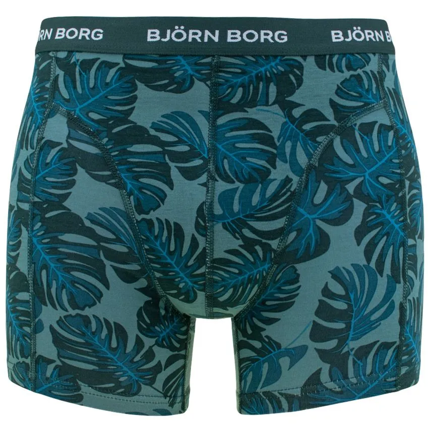 BJöRN BORG COTTON STRETCH 3PACK BOXERS BASIC LEAVES MULTI  