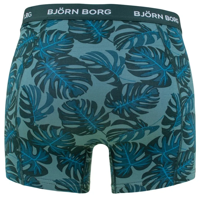 BJöRN BORG COTTON STRETCH 3PACK BOXERS BASIC LEAVES MULTI  