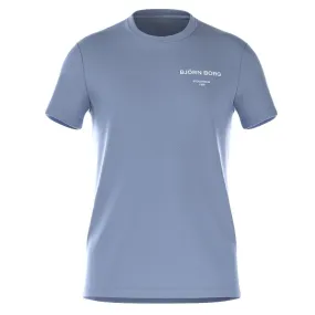 Björn Borg O-hals shirt essential logo blauw II  