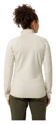 Dames Vaude Monviso Fleec Jas Wit Ecru