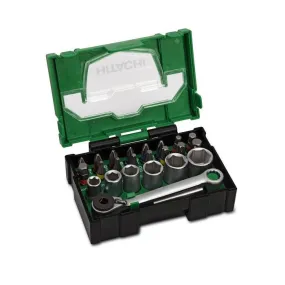 Hitachi 24 delige bitset in mini-systainer