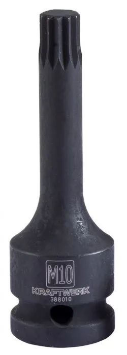 Krachtbitdop veeltand lang 1/2 " M16