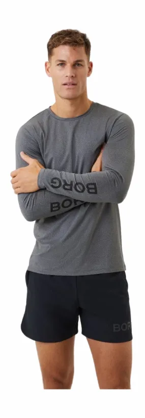 Longsleeve Björn Borg Men Borg Long Sleeve T-Shirt Dark Grey Melange