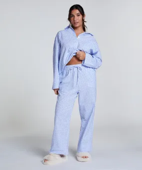 Pyjamabroek Katoen  - Blauw