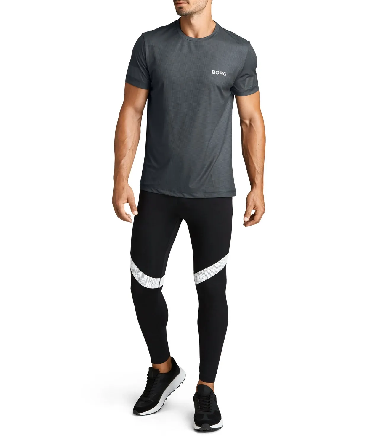 Sportshirt Björn Borg Men Training Tee Borg Grey Shade