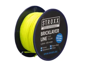 STROXX METSERSKOORD FLUO GEEL 1,0MM - 100 METER BREEK KRACHT: 35KG