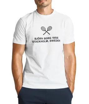 T-Shirt Björn Borg Men Tee Borg Sport Brilliant White