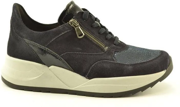 Waldlaufer 695K01 Blue K Wijdte Veterschoenen