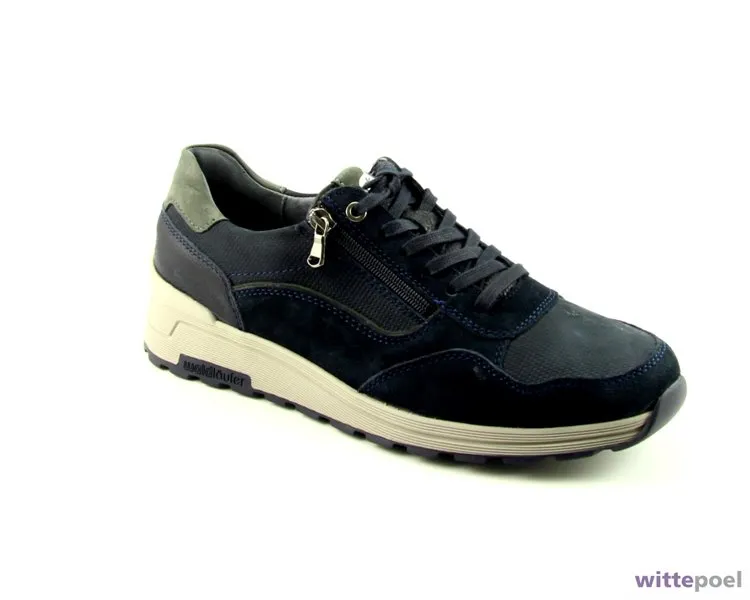 Waldlaufer veterschoen 734007 blauw