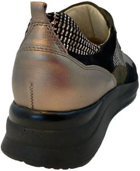 Waldlaufer Zwarte Sneakers Rosa Wijdte H